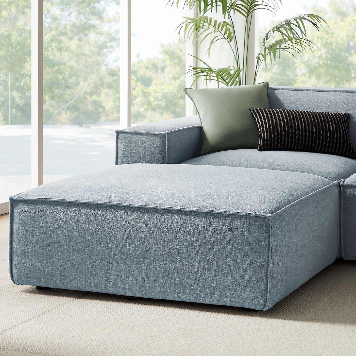 Restore 6-Piece Performance Fabric Upholstered Modular Sectional Sofa by Modway