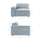 Restore 6-Piece Performance Fabric Upholstered Modular Sectional Sofa by Modway