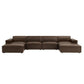 Restore 6-Piece Vegan Leather Modular Sectional Sofa by Modway
