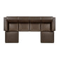 Restore 6-Piece Vegan Leather Modular Sectional Sofa by Modway