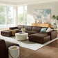 Restore 6-Piece Vegan Leather Modular Sectional Sofa by Modway