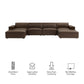Restore 6-Piece Vegan Leather Modular Sectional Sofa by Modway