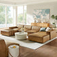 Restore 6-Piece Vegan Leather Modular Sectional Sofa by Modway