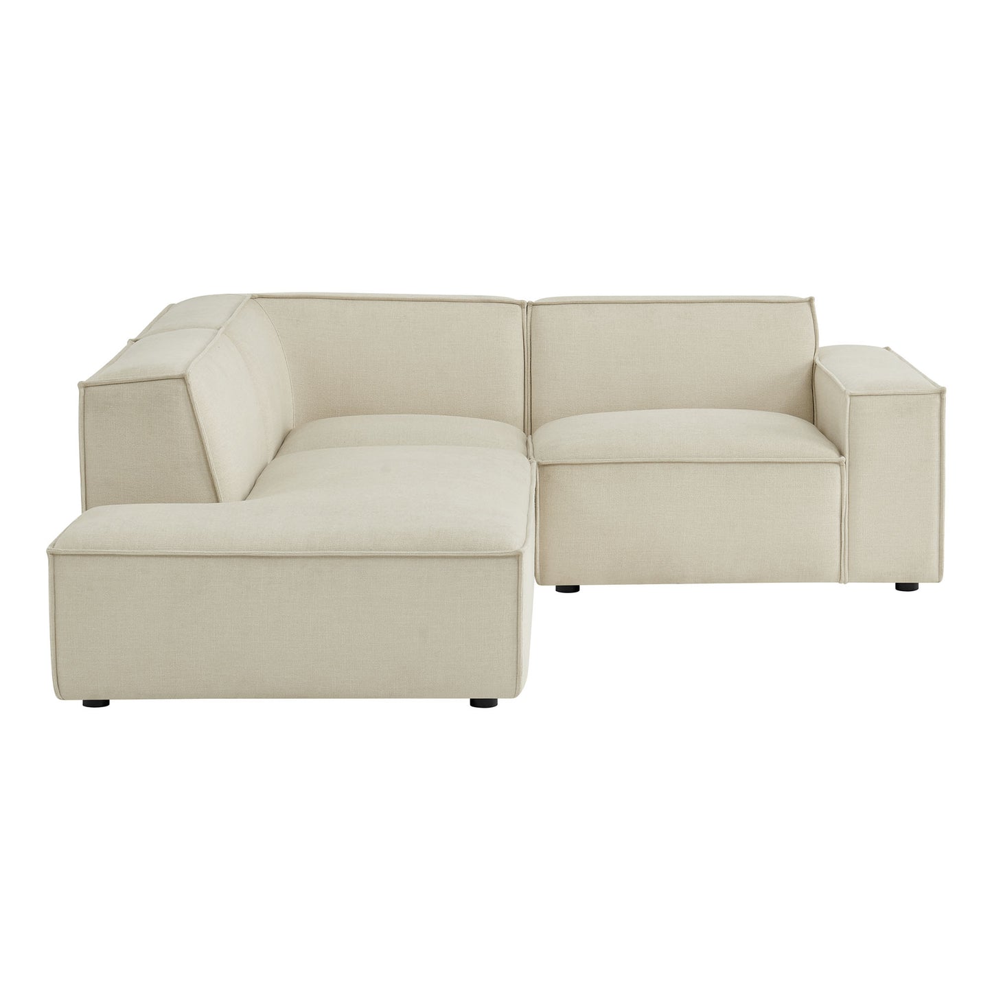 Restore 3-Piece Performance Fabric Upholstered Modular L-Shaped Sectional Sofa by Modway