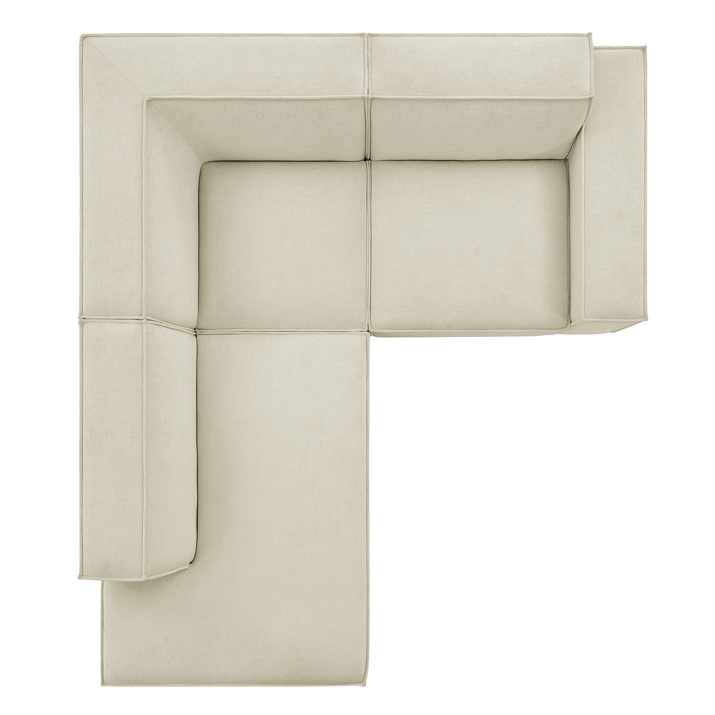 Restore 3-Piece Performance Fabric Upholstered Modular L-Shaped Sectional Sofa by Modway