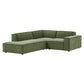 Restore 3-Piece Performance Fabric Upholstered Modular L-Shaped Sectional Sofa by Modway