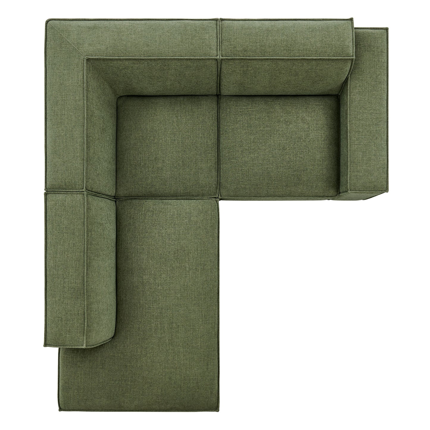Restore 3-Piece Performance Fabric Upholstered Modular L-Shaped Sectional Sofa by Modway