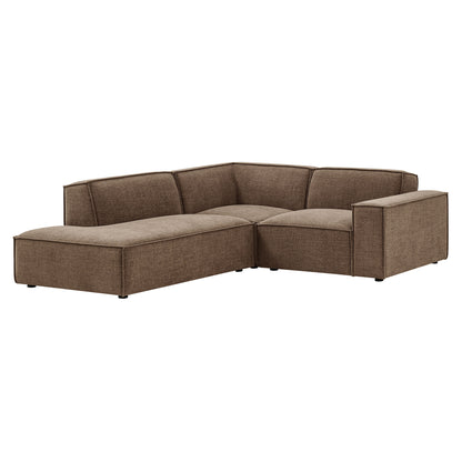 Restore 3-Piece Performance Fabric Upholstered Modular L-Shaped Sectional Sofa by Modway