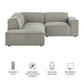 Restore 3-Piece Performance Fabric Upholstered Modular L-Shaped Sectional Sofa by Modway