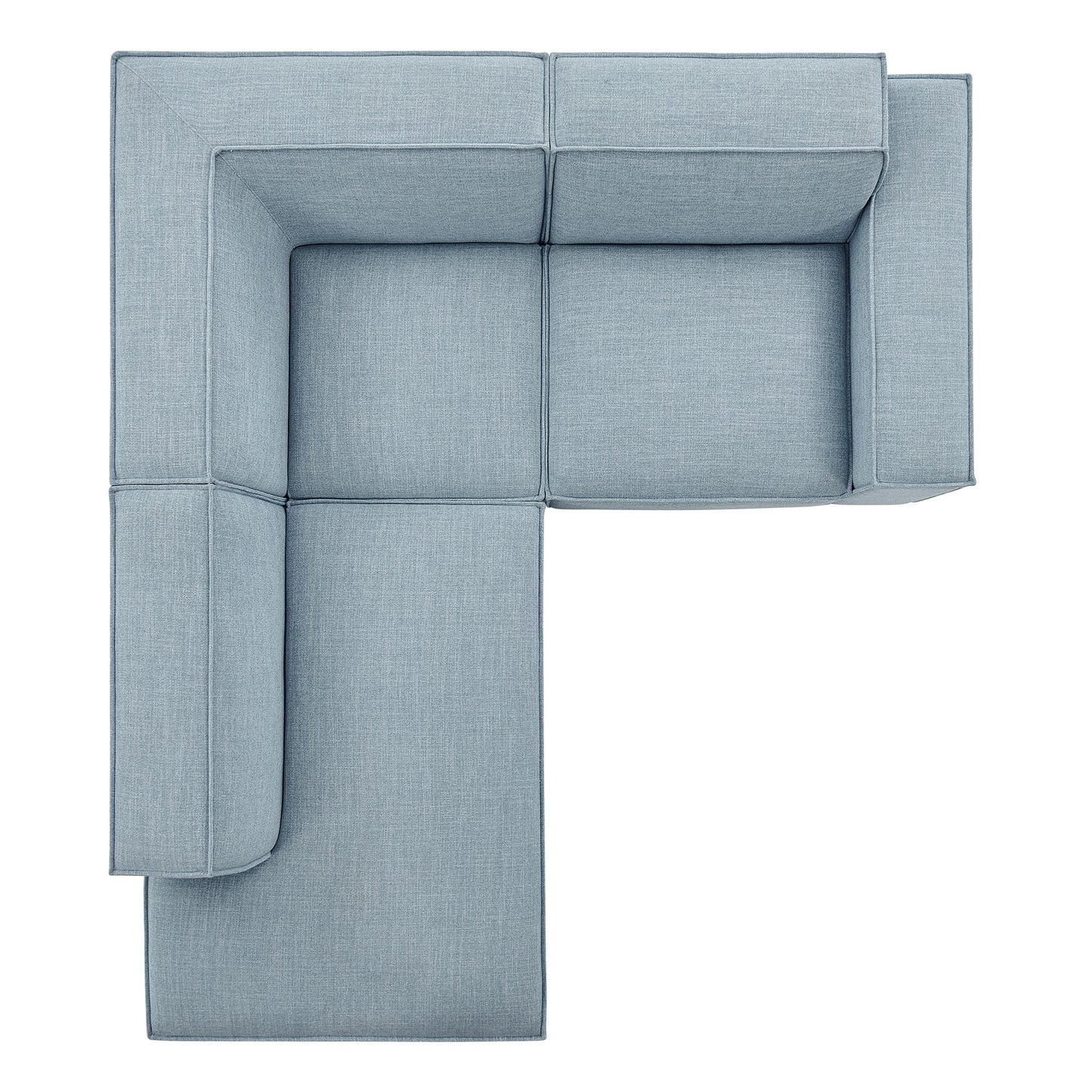 Restore 3-Piece Performance Fabric Upholstered Modular L-Shaped Sectional Sofa by Modway