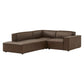 Restore 3-Piece Vegan Leather Modular L-Shaped Sectional Sofa by Modway