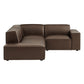Restore 3-Piece Vegan Leather Modular L-Shaped Sectional Sofa by Modway