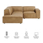 Restore 3-Piece Vegan Leather Modular L-Shaped Sectional Sofa by Modway