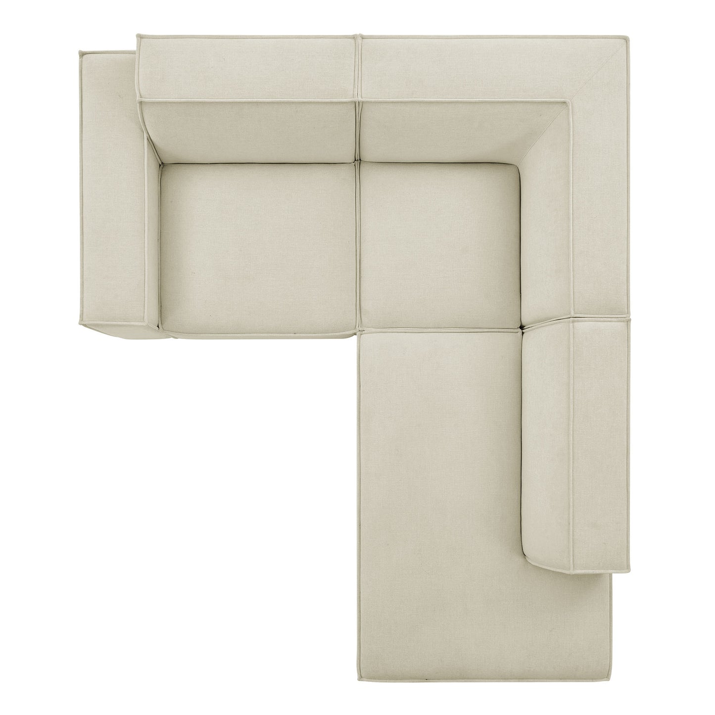 Restore 3-Piece Performance Fabric Upholstered Modular L-Shaped Sectional Sofa by Modway