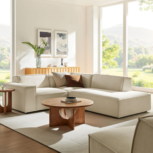 Restore 3-Piece Performance Fabric Upholstered Modular L-Shaped Sectional Sofa by Modway