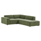 Restore 3-Piece Performance Fabric Upholstered Modular L-Shaped Sectional Sofa by Modway