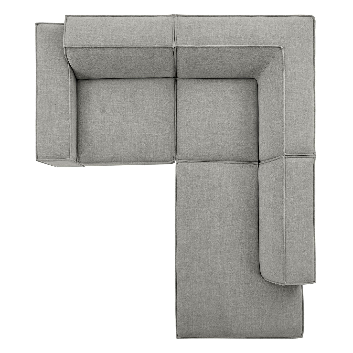 Restore 3-Piece Performance Fabric Upholstered Modular L-Shaped Sectional Sofa by Modway