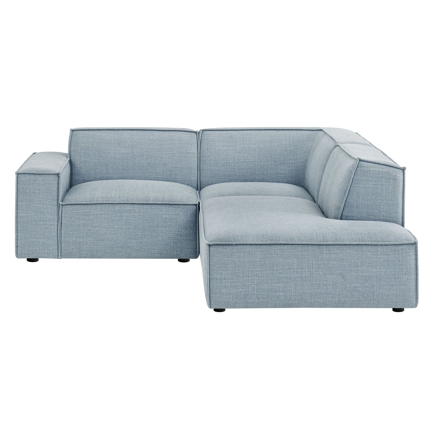 Restore 3-Piece Performance Fabric Upholstered Modular L-Shaped Sectional Sofa by Modway