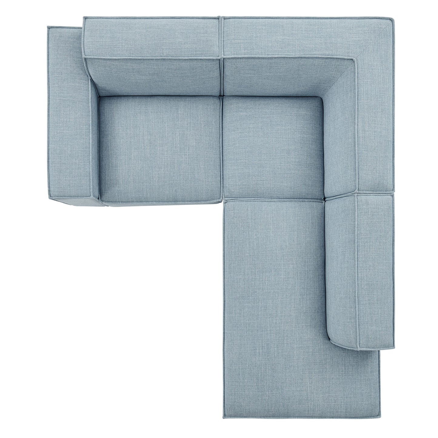 Restore 3-Piece Performance Fabric Upholstered Modular L-Shaped Sectional Sofa by Modway