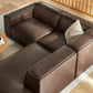 Restore 3-Piece Vegan Leather Modular L-Shaped Sectional Sofa by Modway