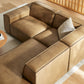 Restore 3-Piece Vegan Leather Modular L-Shaped Sectional Sofa by Modway