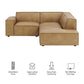 Restore 3-Piece Vegan Leather Modular L-Shaped Sectional Sofa by Modway
