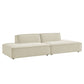 Restore 2-Piece Performance Fabric Upholstered Modular Loveseat by Modway