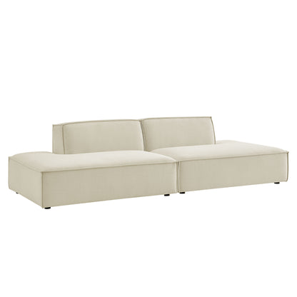 Restore 2-Piece Performance Fabric Upholstered Modular Loveseat by Modway