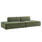 Restore 2-Piece Performance Fabric Upholstered Modular Loveseat by Modway