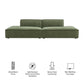 Restore 2-Piece Performance Fabric Upholstered Modular Loveseat by Modway