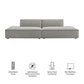 Restore 2-Piece Performance Fabric Upholstered Modular Loveseat by Modway