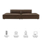 Restore 2-Piece Vegan Leather Modular Loveseat by Modway