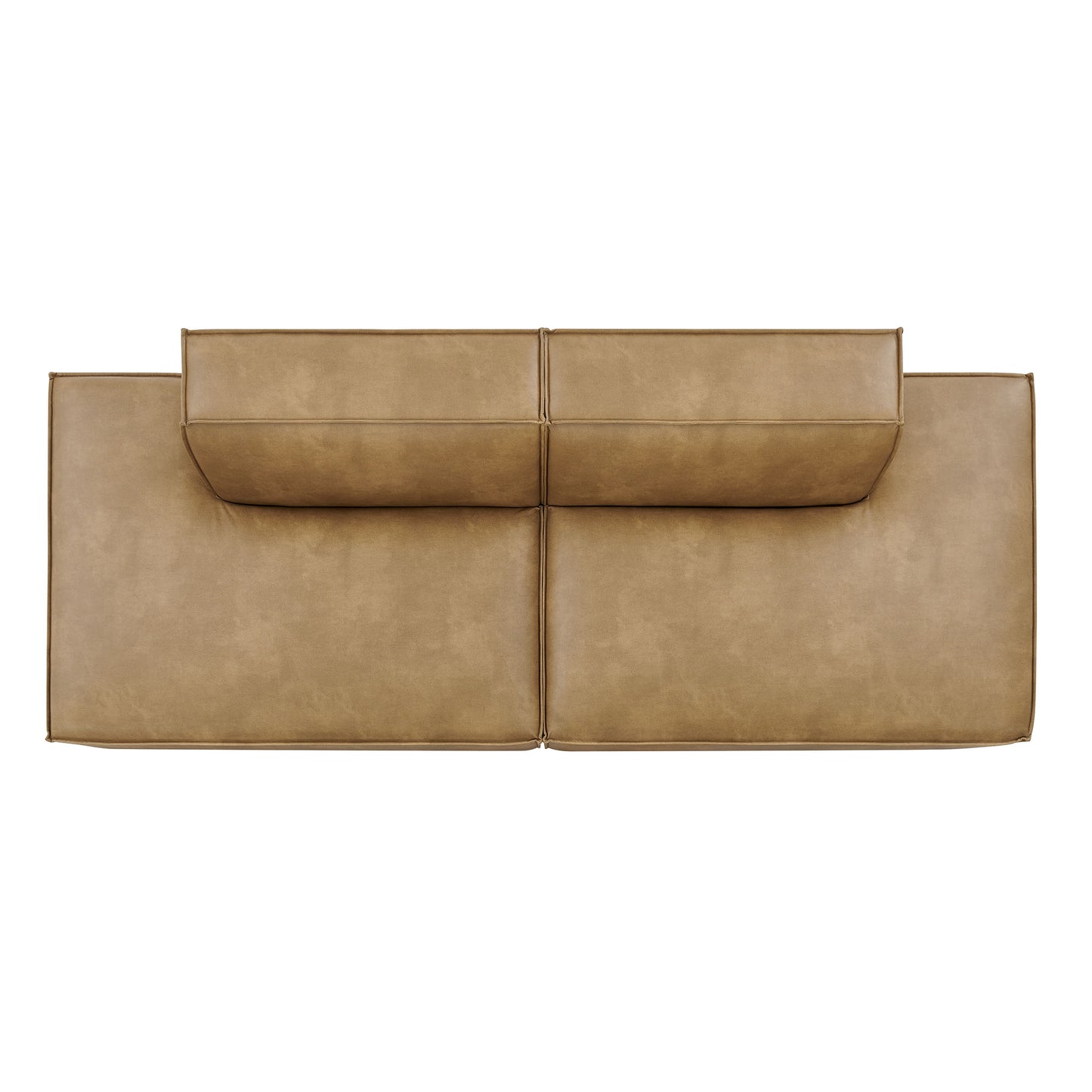 Restore 2-Piece Vegan Leather Modular Loveseat by Modway