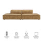 Restore 2-Piece Vegan Leather Modular Loveseat by Modway
