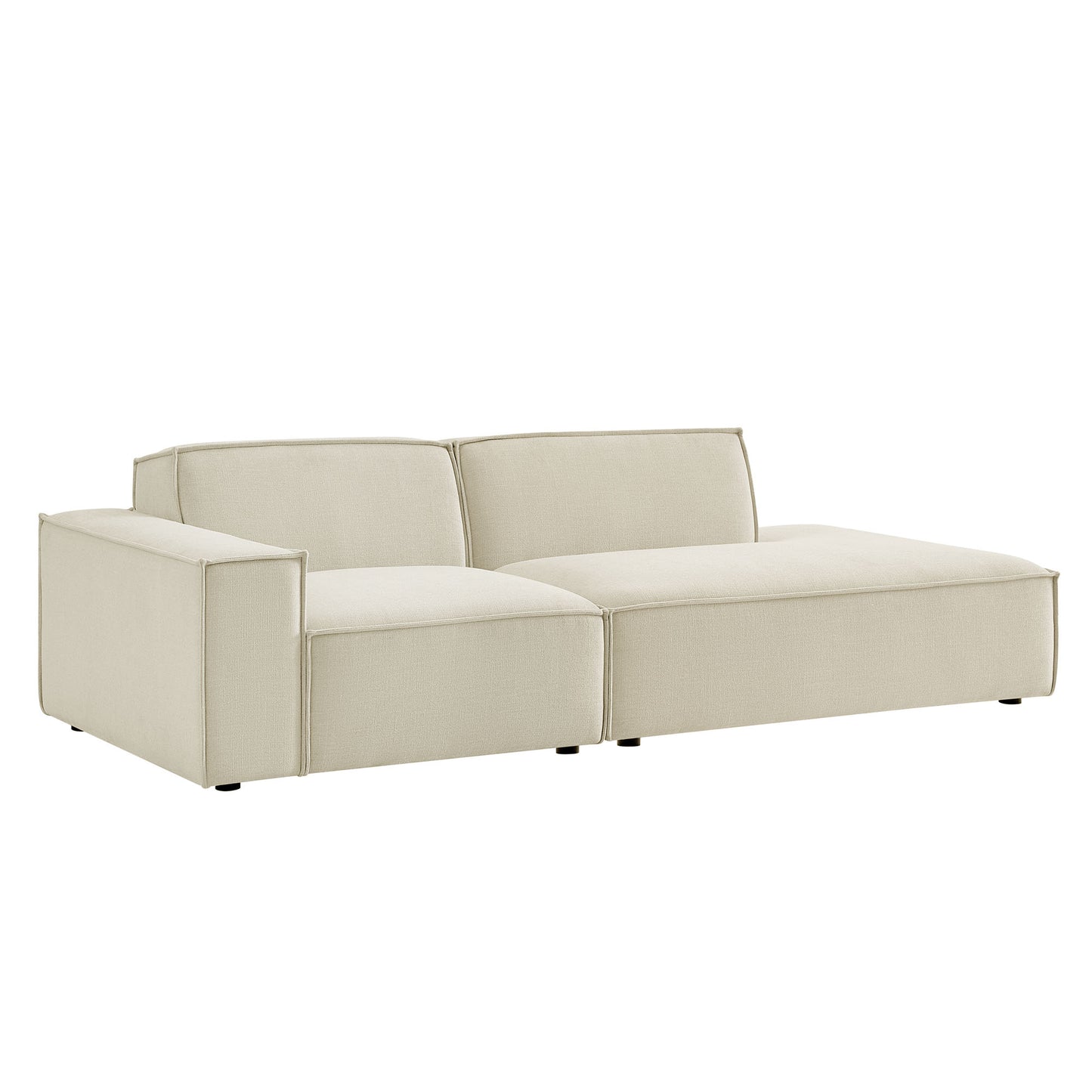 Restore 2-Piece Performance Fabric Upholstered Modular Loveseat by Modway