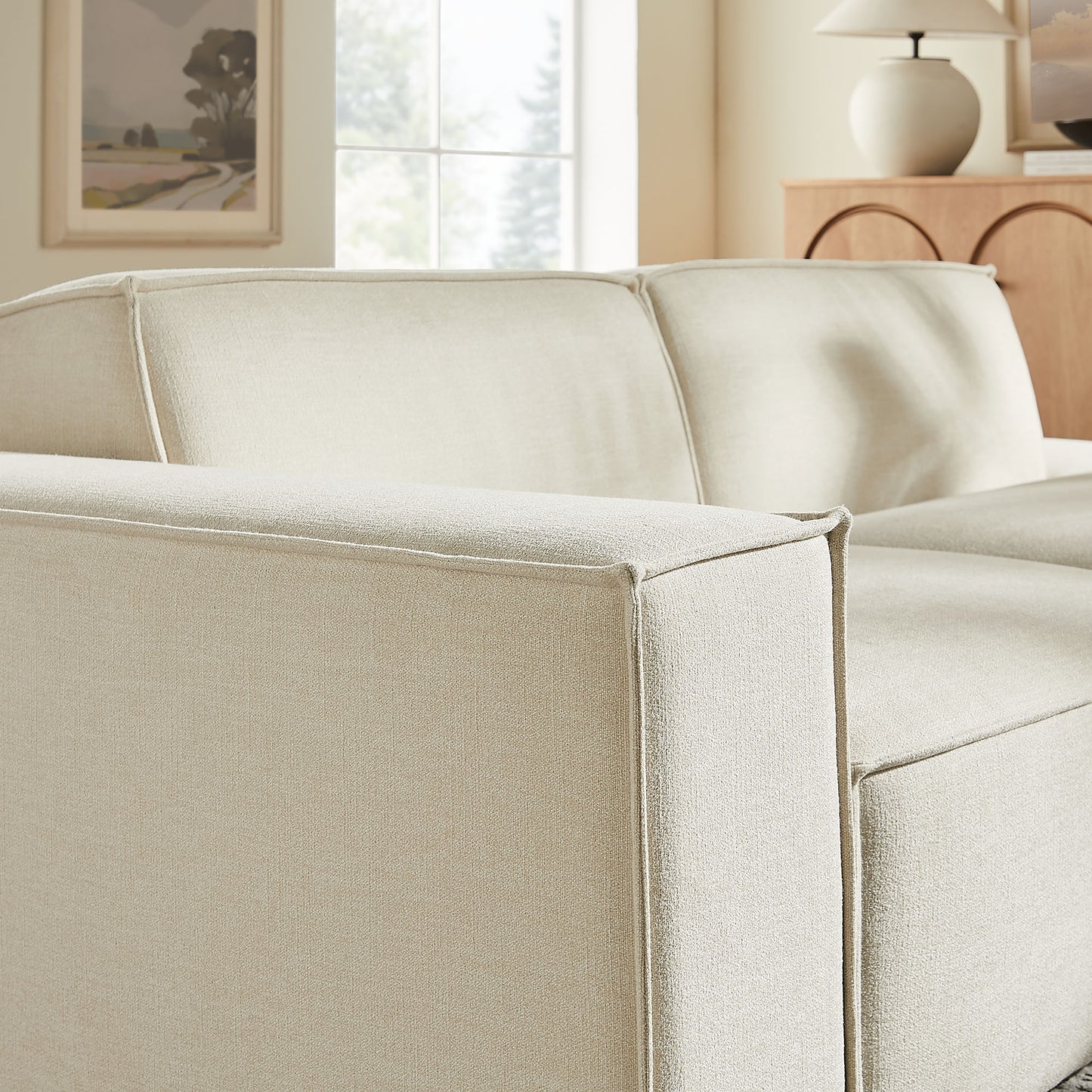 Restore 2-Piece Performance Fabric Upholstered Modular Loveseat by Modway