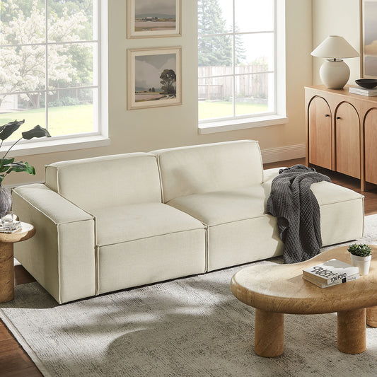 Restore 2-Piece Performance Fabric Upholstered Modular Loveseat by Modway