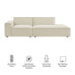 Restore 2-Piece Performance Fabric Upholstered Modular Loveseat by Modway