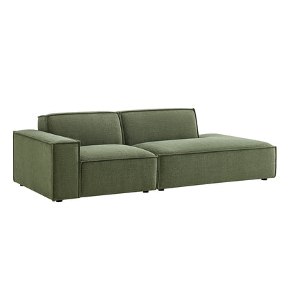 Restore 2-Piece Performance Fabric Upholstered Modular Loveseat by Modway
