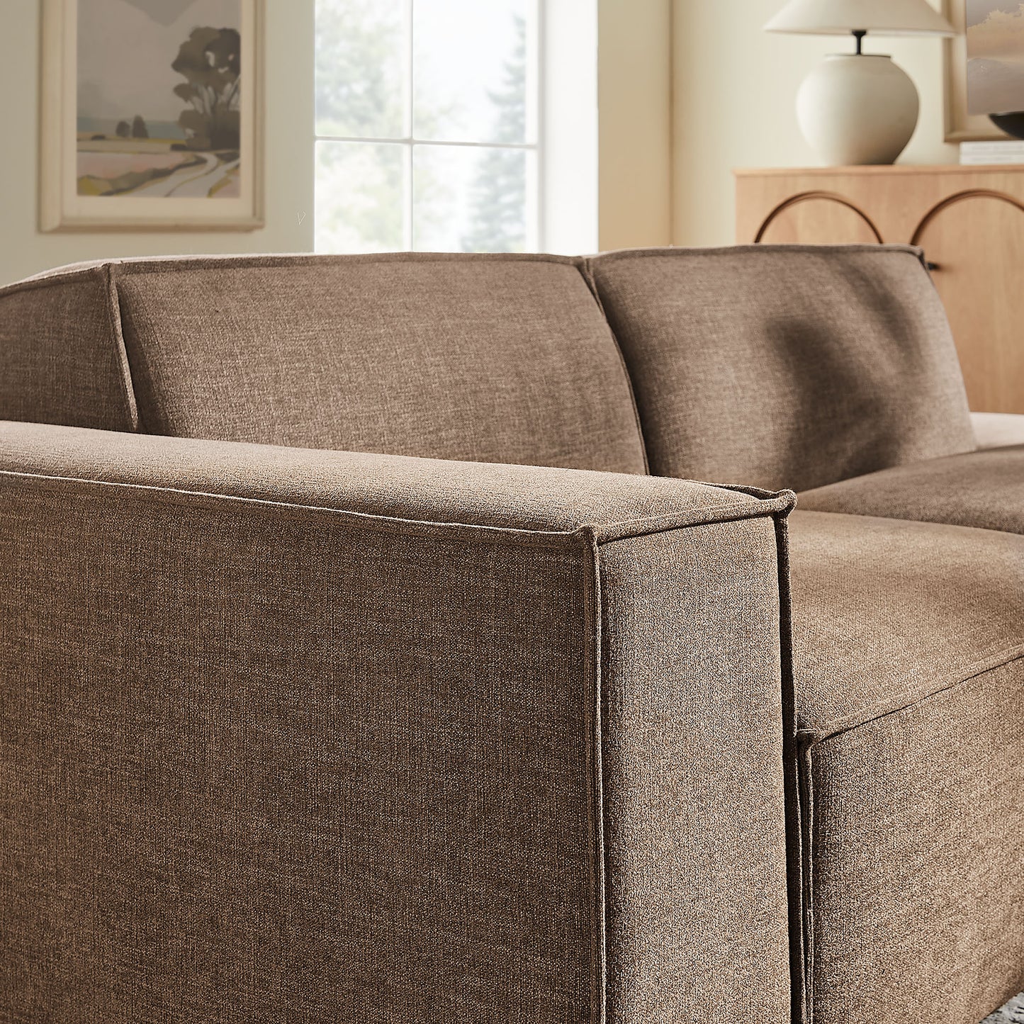 Restore 2-Piece Performance Fabric Upholstered Modular Loveseat by Modway