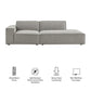 Restore 2-Piece Performance Fabric Upholstered Modular Loveseat by Modway