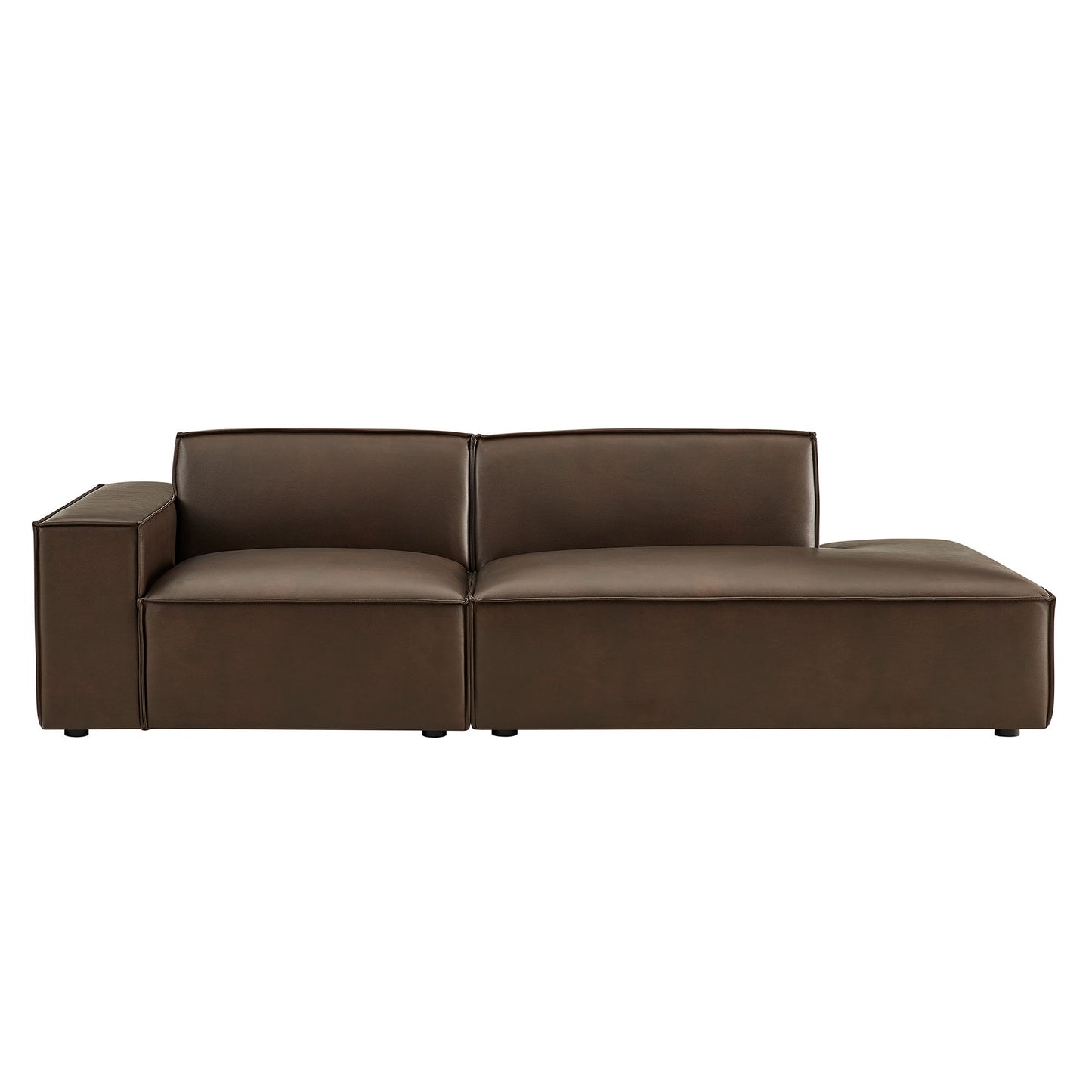 Restore 2-Piece Vegan Leather Modular Loveseat by Modway