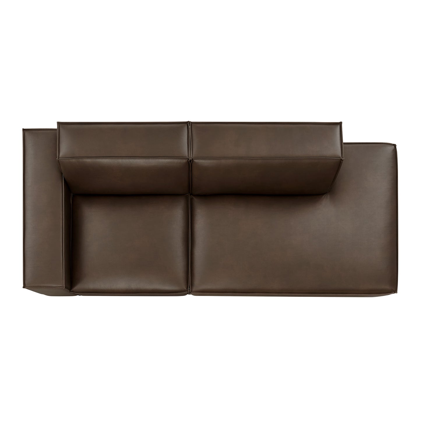Restore 2-Piece Vegan Leather Modular Loveseat by Modway