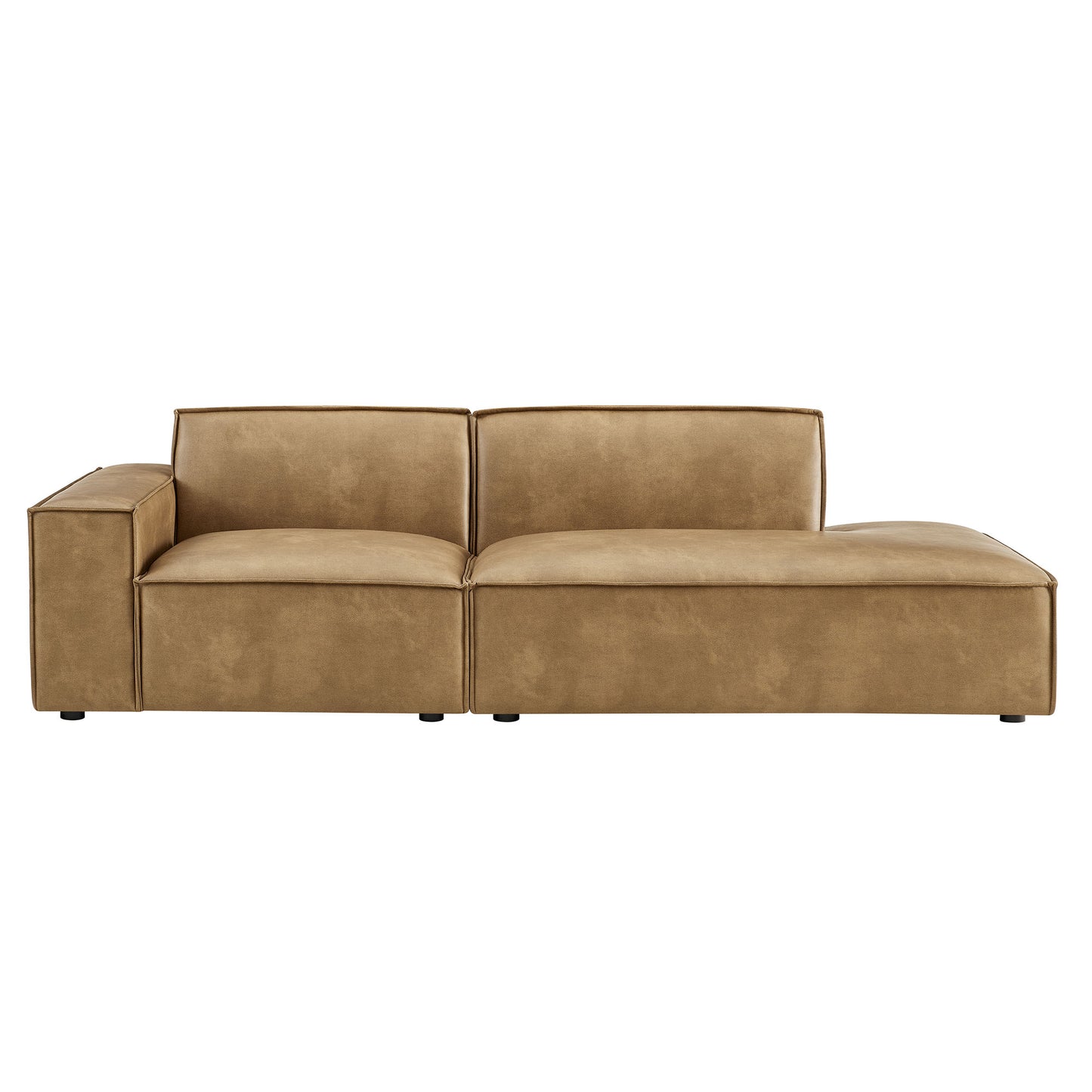 Restore 2-Piece Vegan Leather Modular Loveseat by Modway