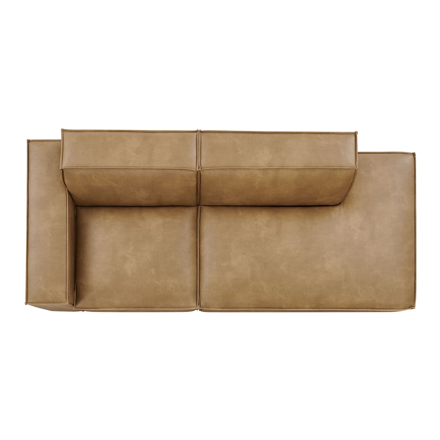 Restore 2-Piece Vegan Leather Modular Loveseat by Modway