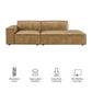 Restore 2-Piece Vegan Leather Modular Loveseat by Modway