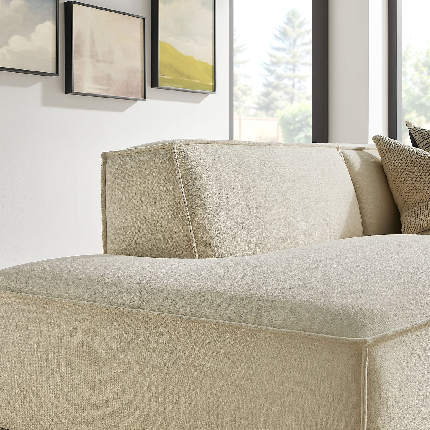 Restore 2-Piece Performance Fabric Upholstered Modular Loveseat by Modway