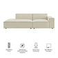 Restore 2-Piece Performance Fabric Upholstered Modular Loveseat by Modway