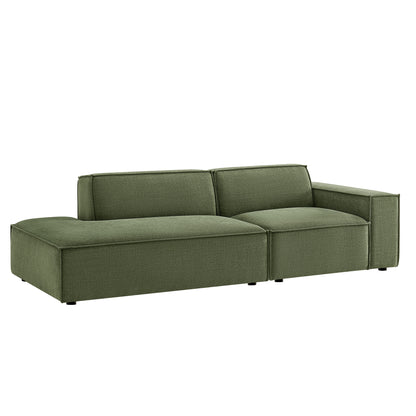 Restore 2-Piece Performance Fabric Upholstered Modular Loveseat by Modway