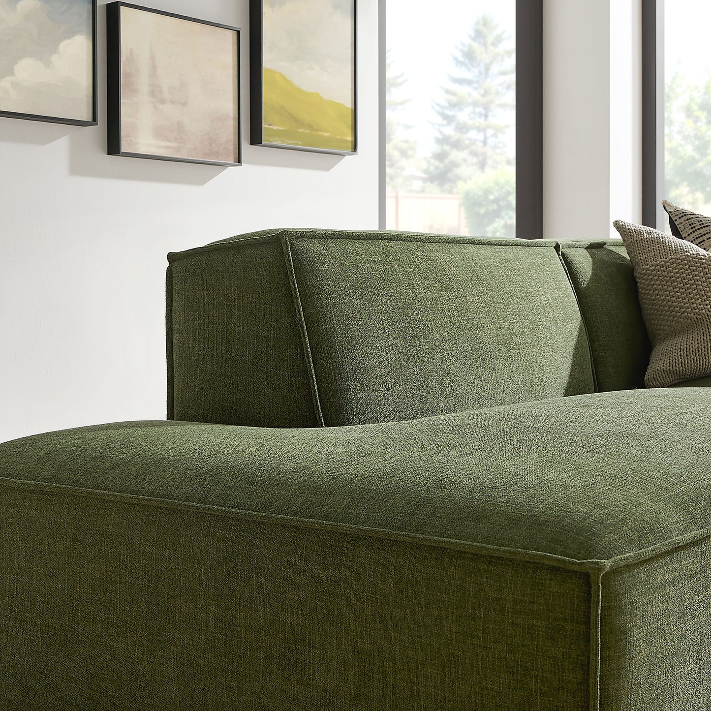 Restore 2-Piece Performance Fabric Upholstered Modular Loveseat by Modway